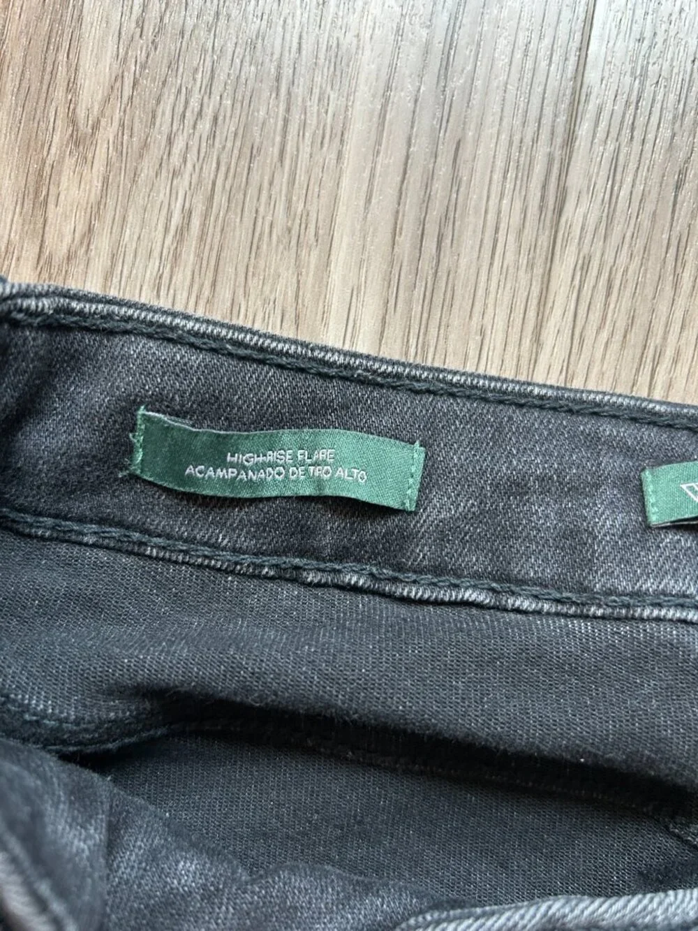Wild Fable High Rise Acampanado de Tiro Alto Flare Jeans in Black Size 4 - Picture 6 of 12